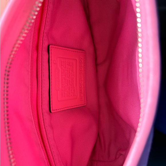 Coach Pink Signature Canvas Y2K Shoulder Bag - Picture 6 of 6